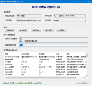 BIOS品牌自动检测工具 v2.2.2.2 中文绿色版
