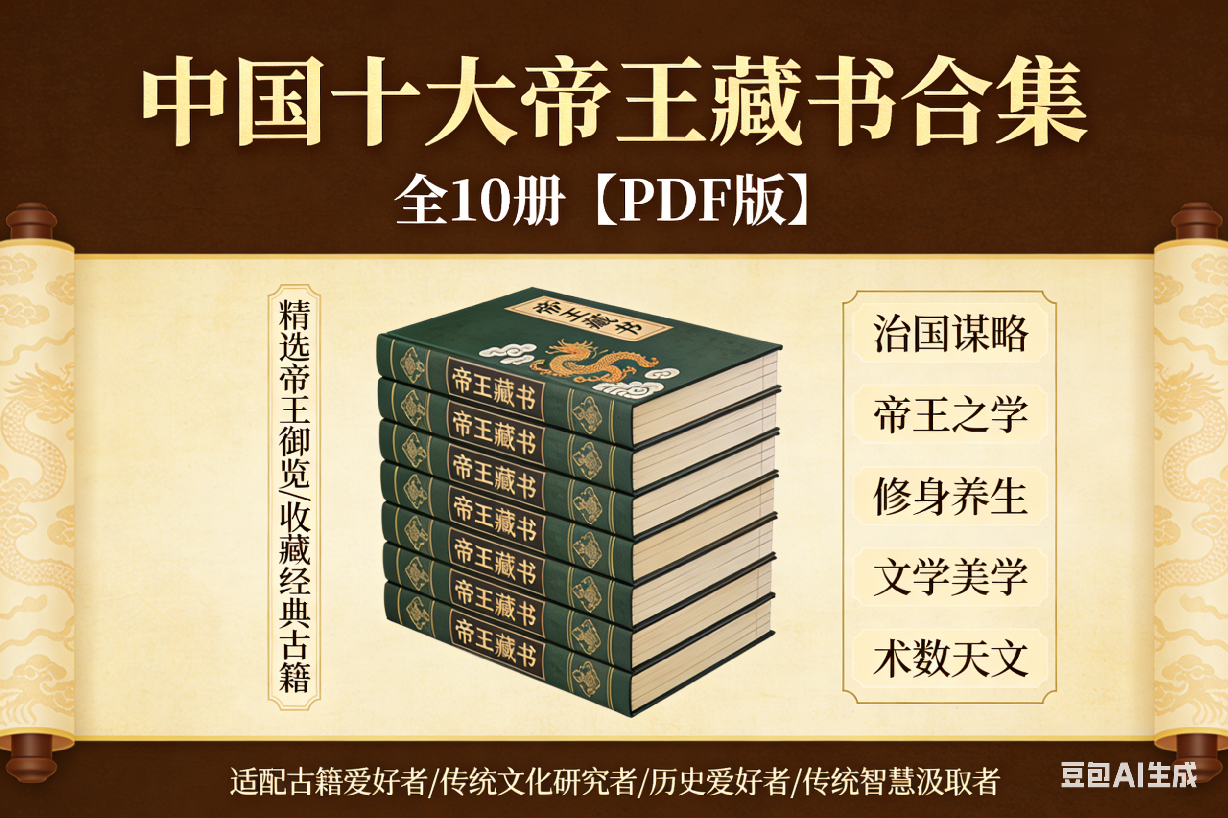 中国十大帝王藏书合集 全10册【PDF版】