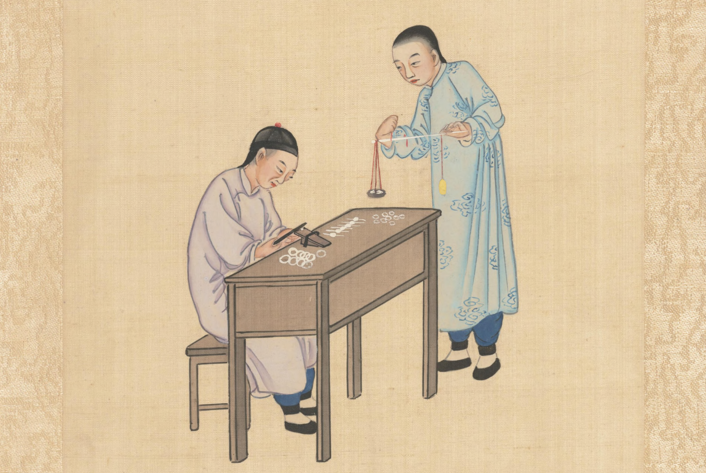 清代民间生活图集.26幅.水彩画【PDF版本】
