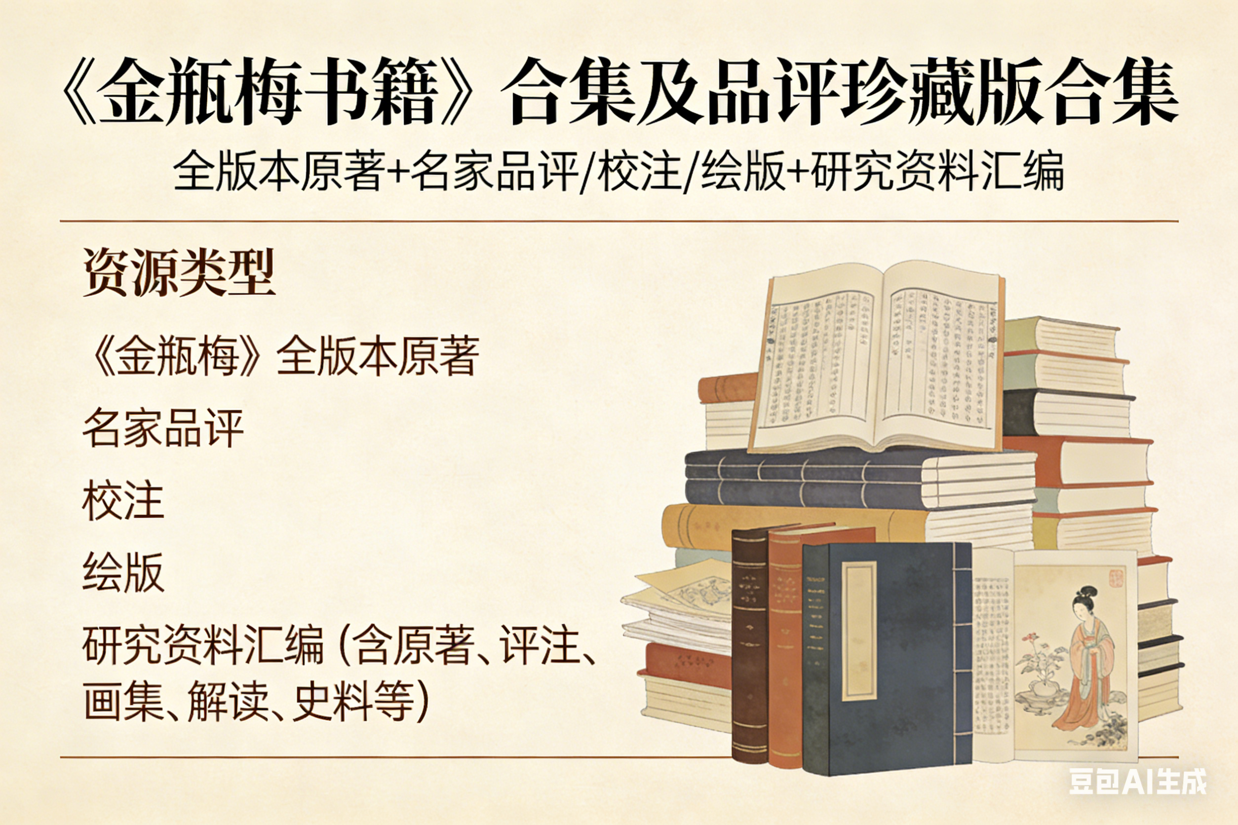 《金瓶梅书籍》合集及品评珍藏版合集