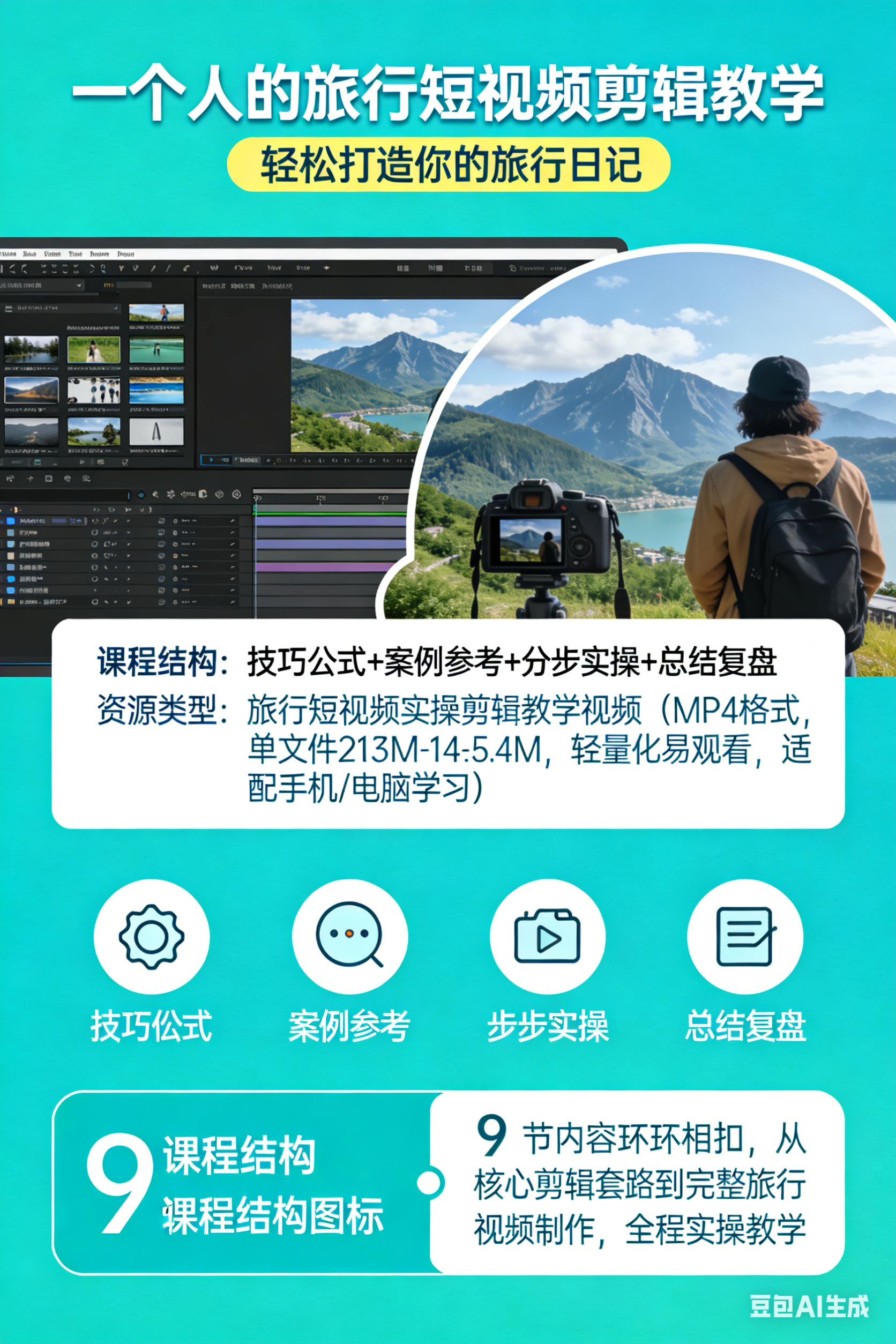 一个人的旅行短视频剪辑教学：轻松打造你的旅行日记