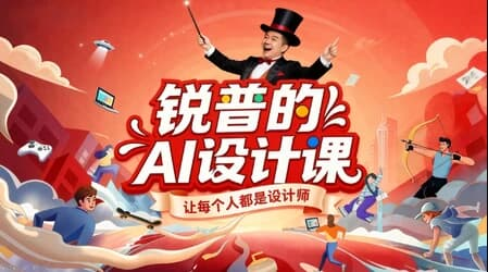 锐普的AI设计实战课，让每个人都是设计师