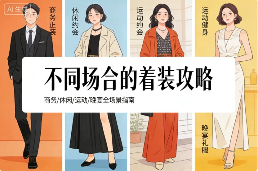 不同场合的着装攻略，一站式提升气质与得体形象