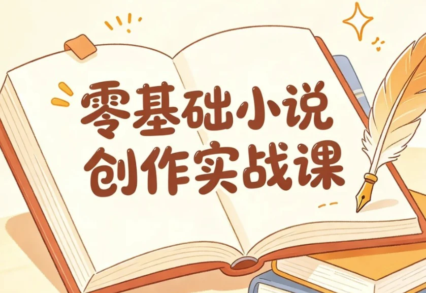 零基础小说创作实战课，高效写出短篇与长篇故事